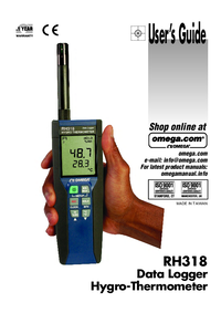 Thumbnail of document Manual - RH318 Handheld Hygro-Thermometer Data Logger
